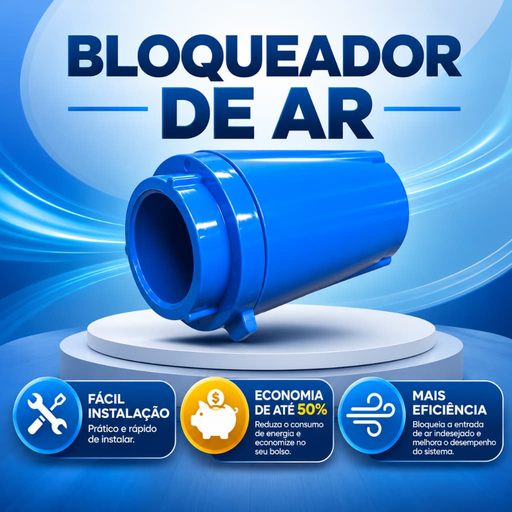Bloqueador de Ar Hidrômetro 3/4 25 mm Original Redutor de Conta de Água Premium