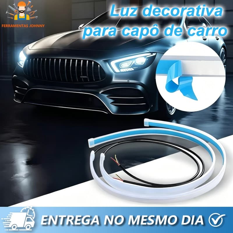 Par Fita DRL 60cm Led — 12V faróis automotivos universais, com indicadores de direção sequenciais