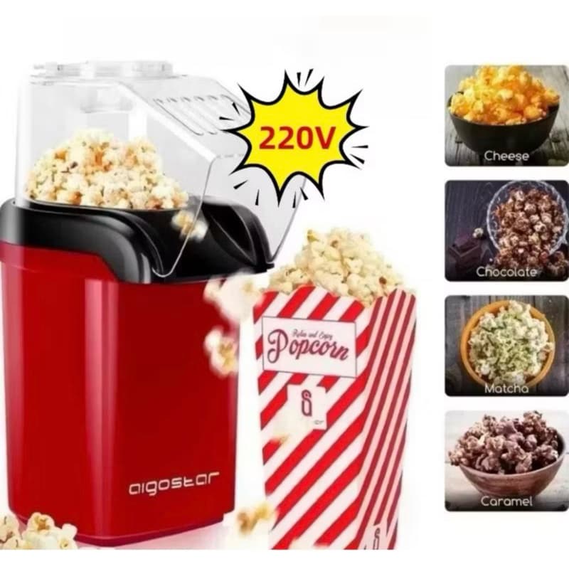 Super Pipoqueira Elétrica 220V Ar Quente Máquina Fazer Pipoca Sem Óleo