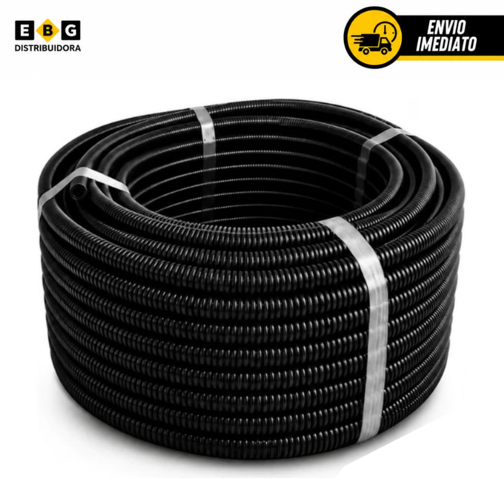 Conduite 50 Metros Cinza Escuro Canduite Reforçado Elétrica - Promoção