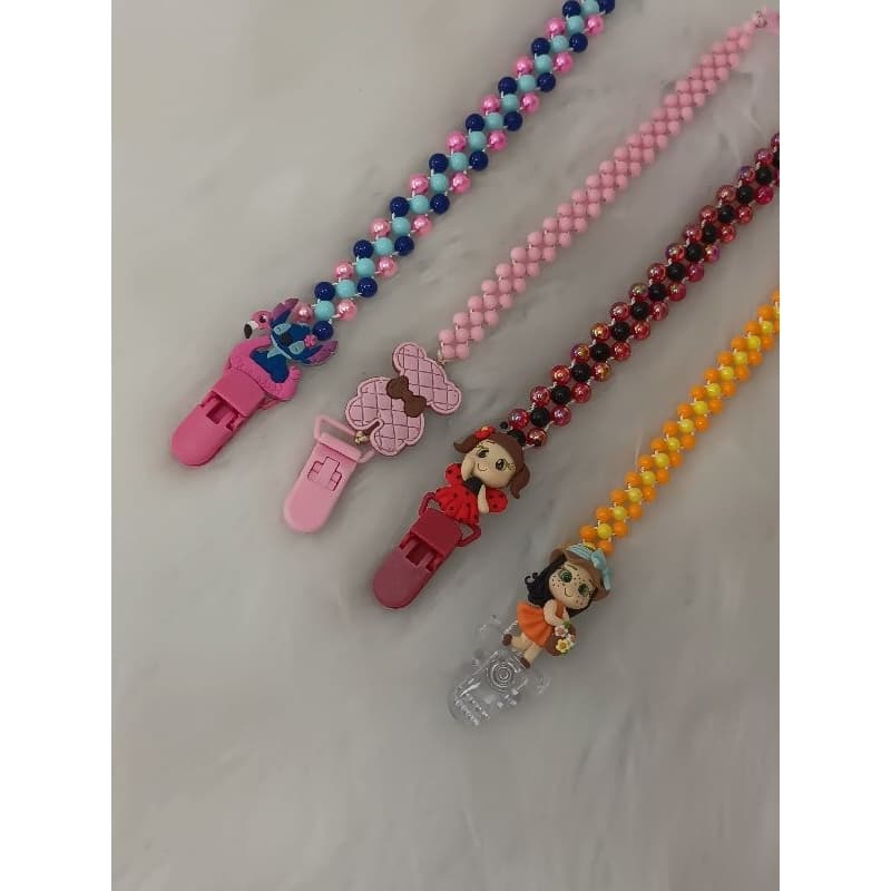 Prendedor de chupeta Premium | Prendedor de chupeta Stitch | Suporte de chupeta Ursinho | Prendedor de chupeta de luxo