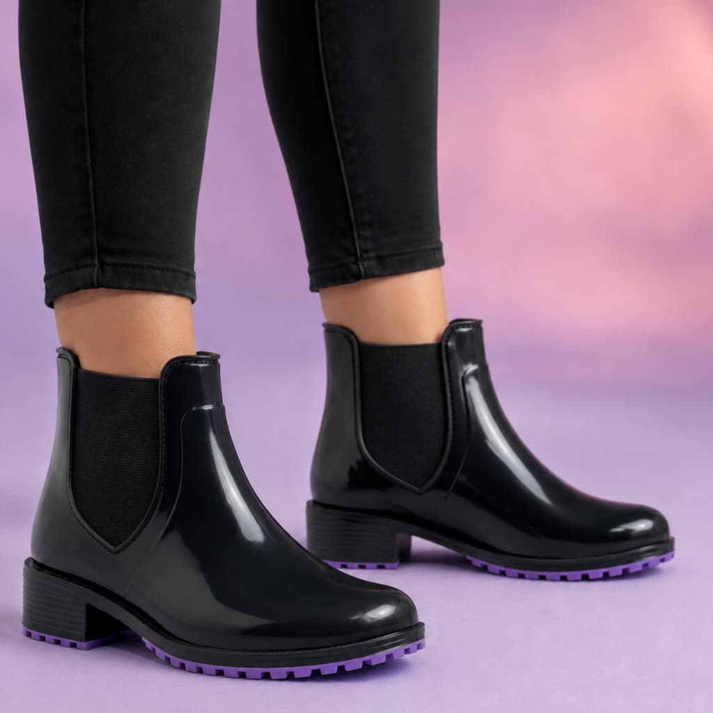 Bota Feminina Coturno Tratorada Leve Confortável Cano Curto