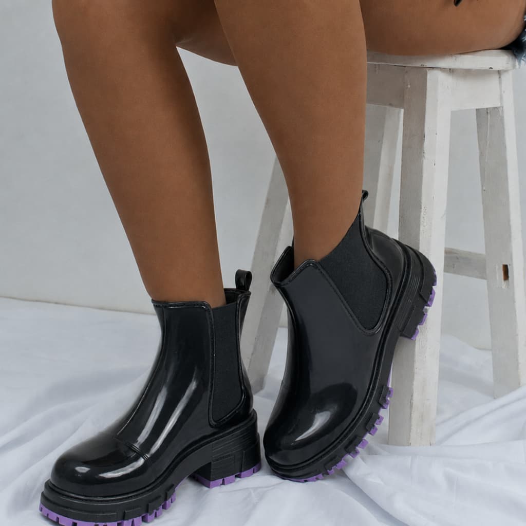 Bota Feminina Tratorada Casual Moda Cano Curto Promoção