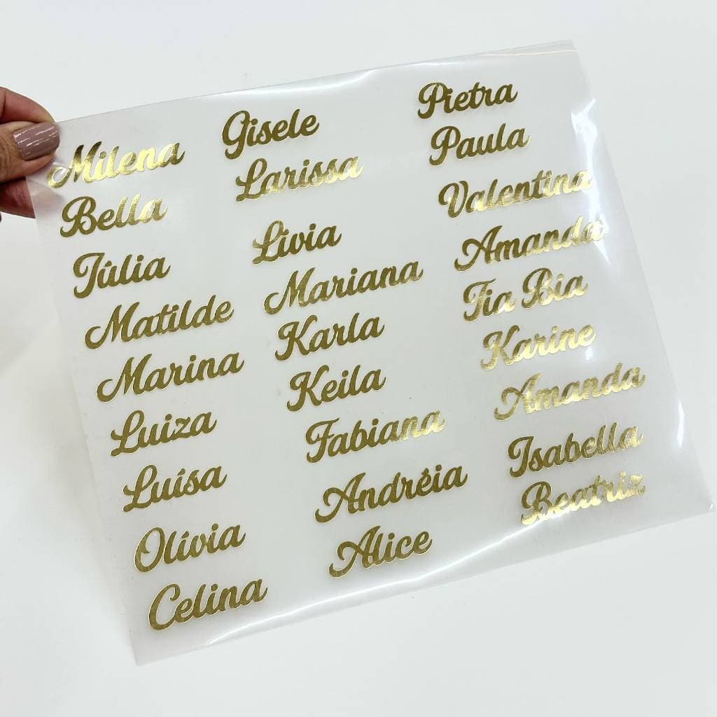 ENTREGA RÁPIDA Nome Adesivo Termocolante Personalizado, Porta joia, Casamento, Lembrancinhas, aplicação ferro de passar