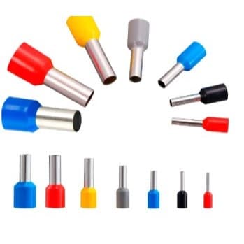 Kit 5 Unidades Terminal Tubular Ilhós Isolado Vários Tamanhos