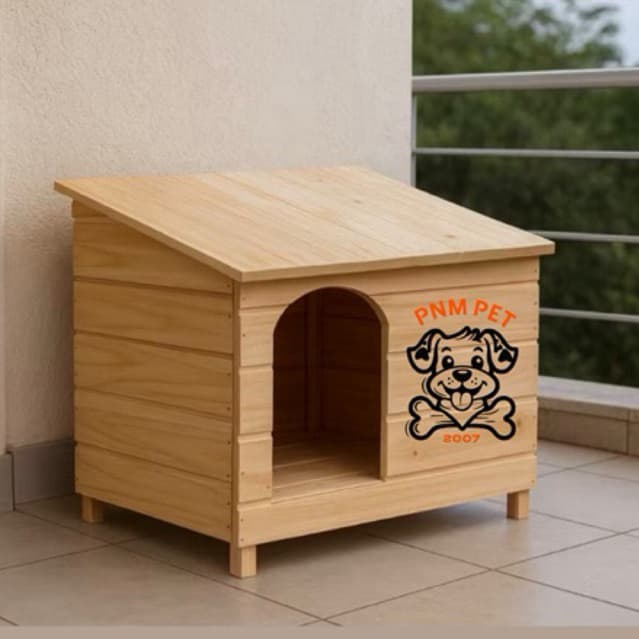 Casa Casinha De Cachorro Pet Madeira modelo Edicula N°3