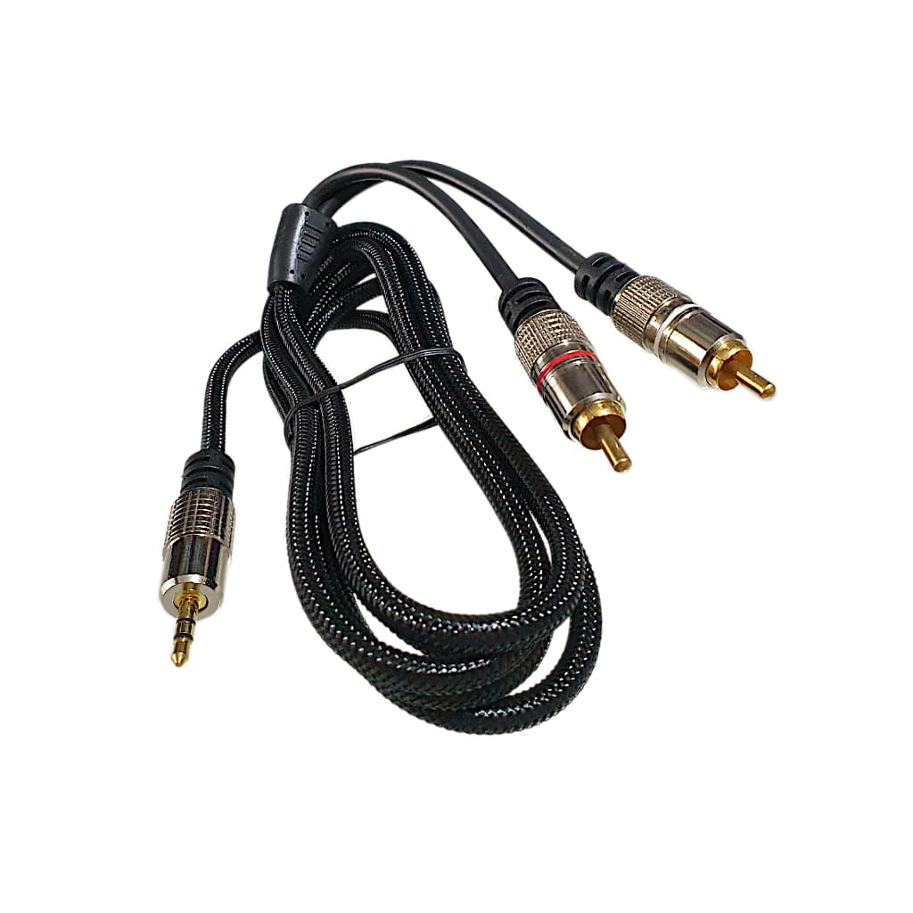 Cabo P2 Estéreo X 2 Rca Macho Bidirecional Áudio L/r