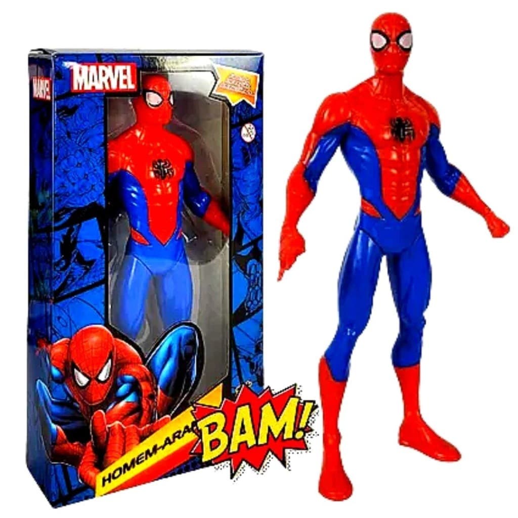 Boneco Heróis Marvel Homem Aranha Premium 24cm Avengers Heroes Articulado Brinquedo Infantil