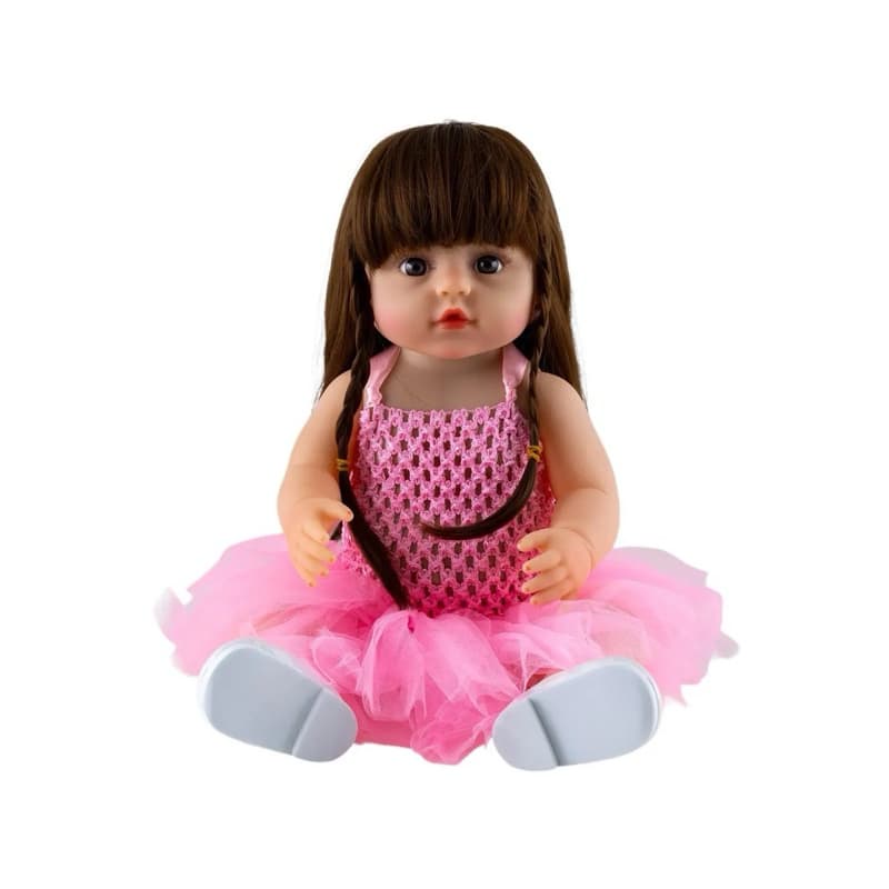 Bebê Reborn Gatinha DY0001-GT Lullie Dolls 48cm