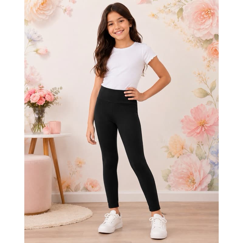Calça Legging juvenil Feminina Lisa Suplex Conforto e Elasticidade Tam 10 ao 16