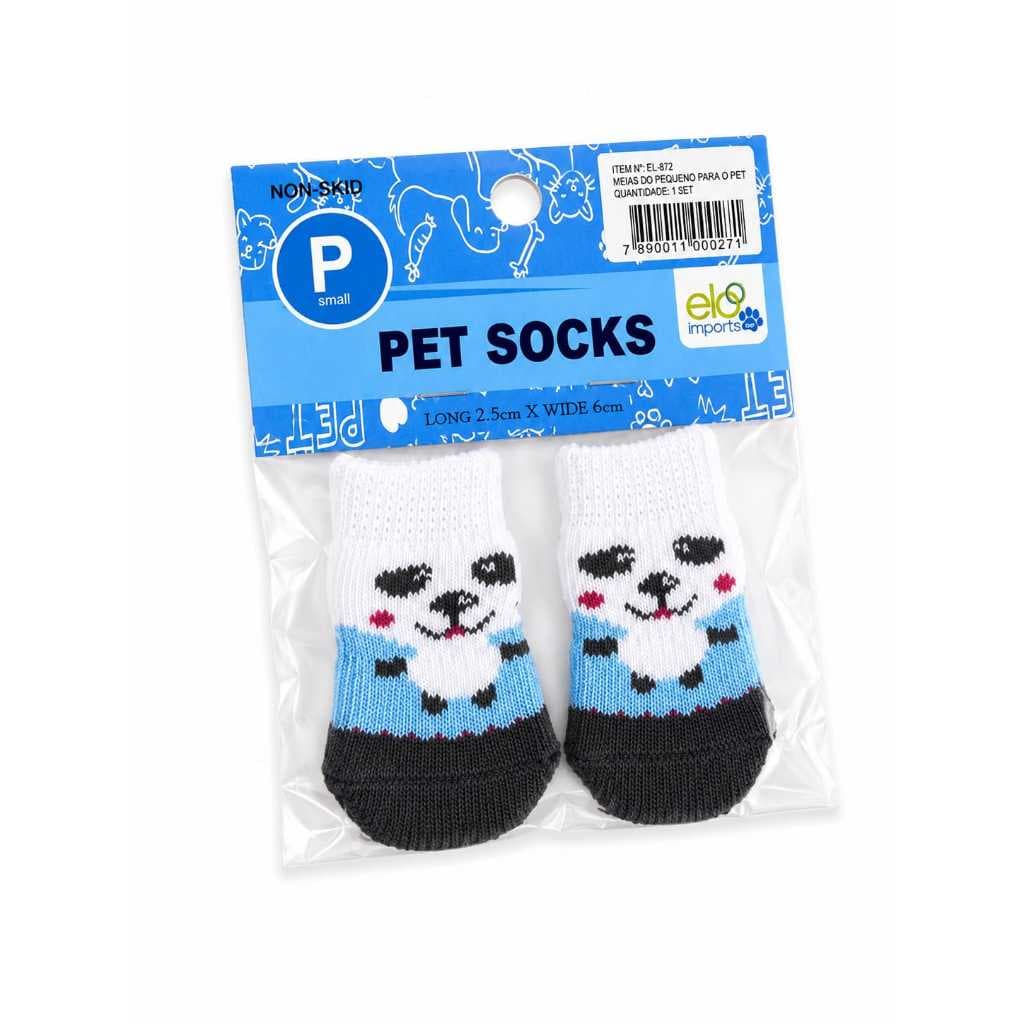 Meia Antiderrapante para Cães e Gatos Pet Socks Elo Imports - Tamanho P