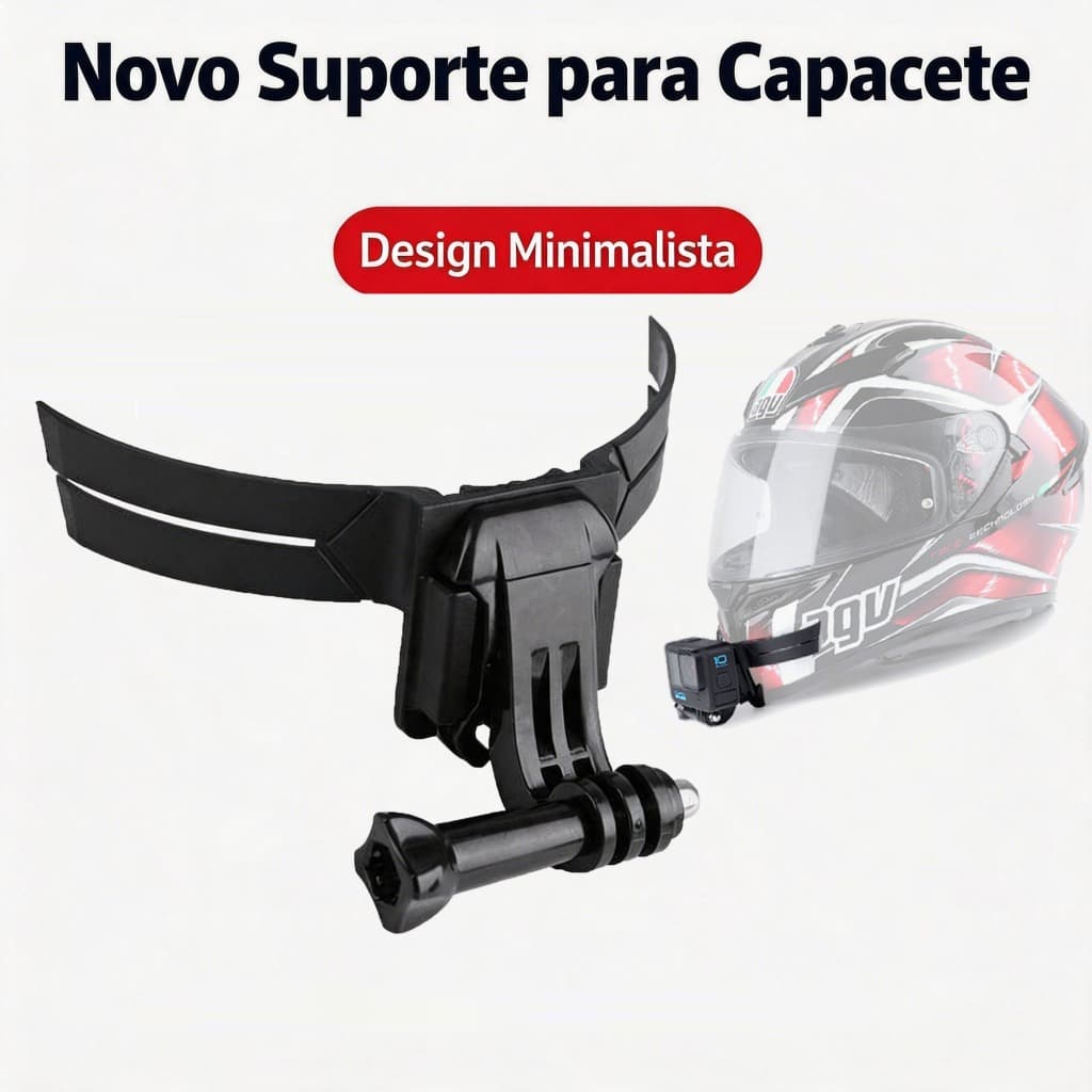 Suporte inferior da alça do capacete da câmera para GoPro Hero10/9/8/7/6/5 DJI Osmo Action Insta360