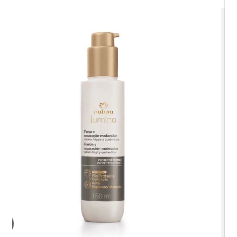 Protetor Térmico Lumina Natura: Brilho Intenso, Proteção Térmica e Reparação Profunda