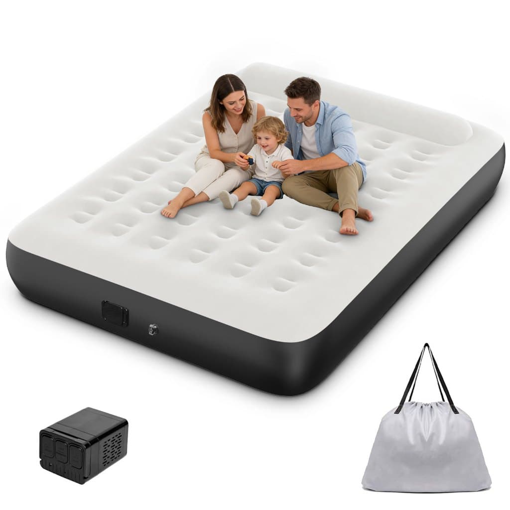 Colchão Inflável Casal Queen Bomba Integrada 200x150x28cm