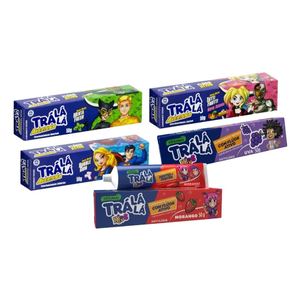 Creme Dental Infantil Trá Lá Lá Kids Sortido 50g