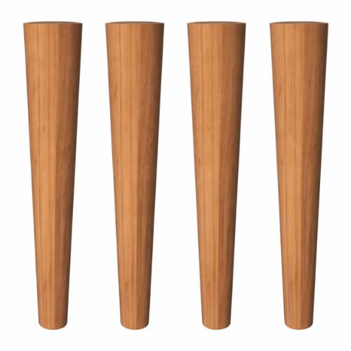 4 Pés Palito 75cm + 4 Chapinhas + 4 Sapatas + 20 Parafusos Para Mesa de Centro ou Rack Pinus