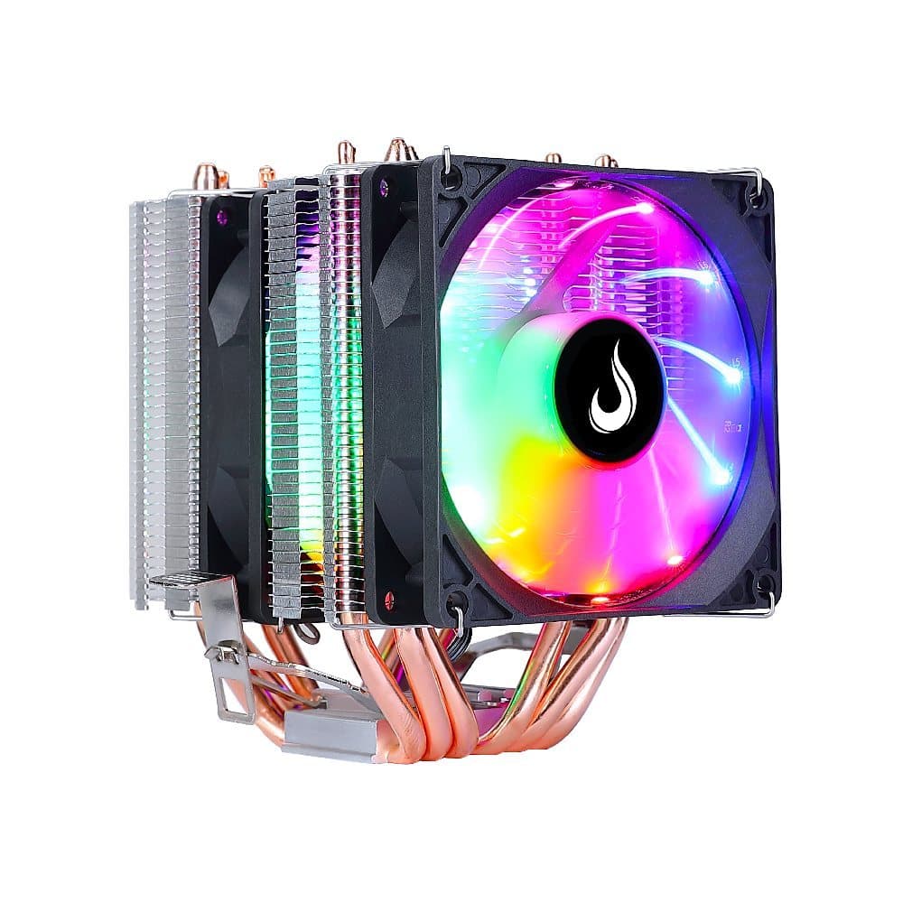 Cooler para Processador Rise Mode G800 RGB AMD Intel 2x 90mm Preto RM-AC-O8-RGB