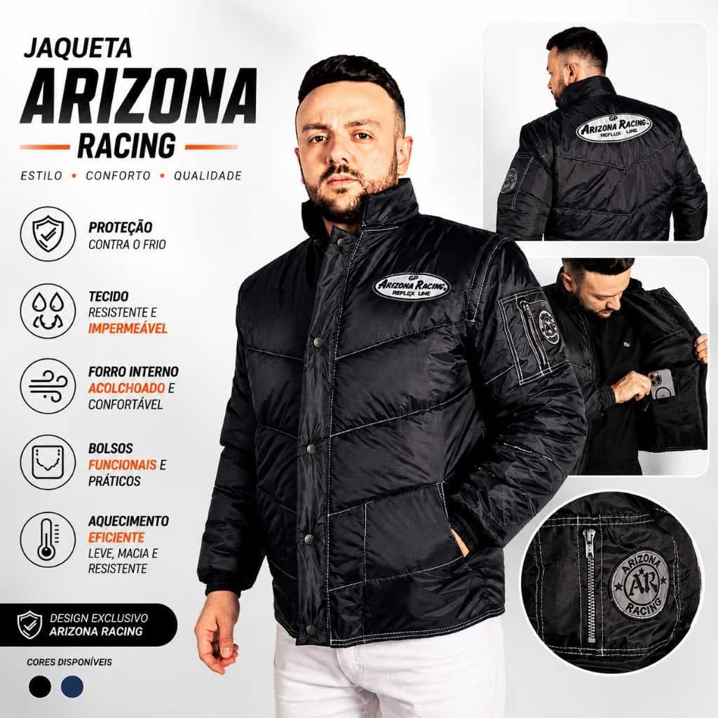 JAQUETA MOTOBOY REFLETIVA ARIZONA RACING GP JACO MOTOCICLISTA