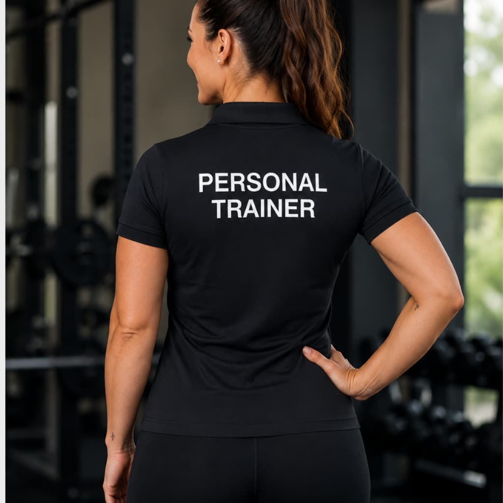 Camisa Personal Trainer Camiseta Polo Professora Academia Treinadora Camisa Gola Polo Feminina