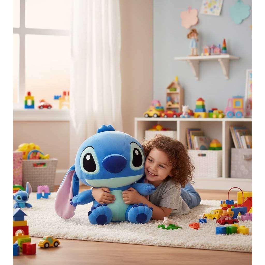 Pelúcia Stitch Lilo 50cm Disney Linha Premium Antialérgico