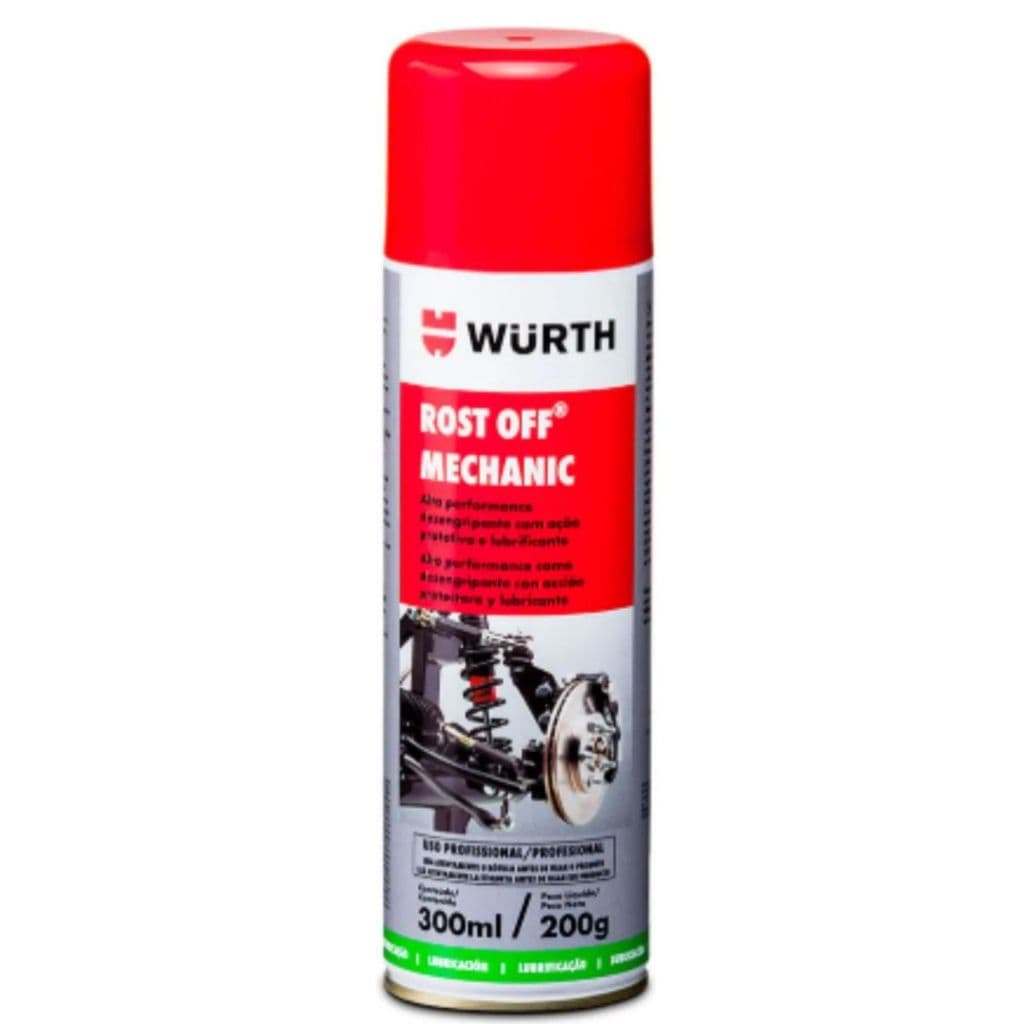 Desengripante Wurth Rost Off Mechanic 300ml Lubrificante Anticorrosivo Remove Ferrugem Proteção Multiuso