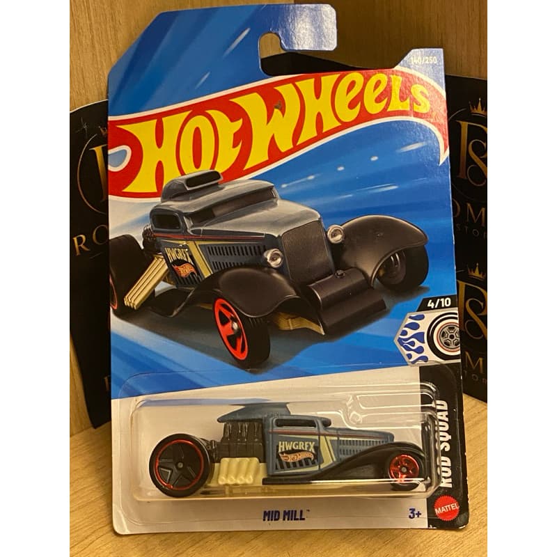 Carrinho Hot Wheels Mid Mill - Coleção Rod Squad 4/10 (140/250) Miniatura Die-Cast Original Mattel Lacrado