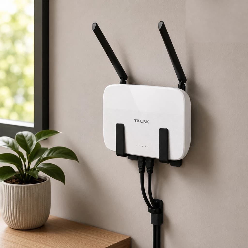 Suporte Roteador Parede Sem Furo Organizador WiFi Universal