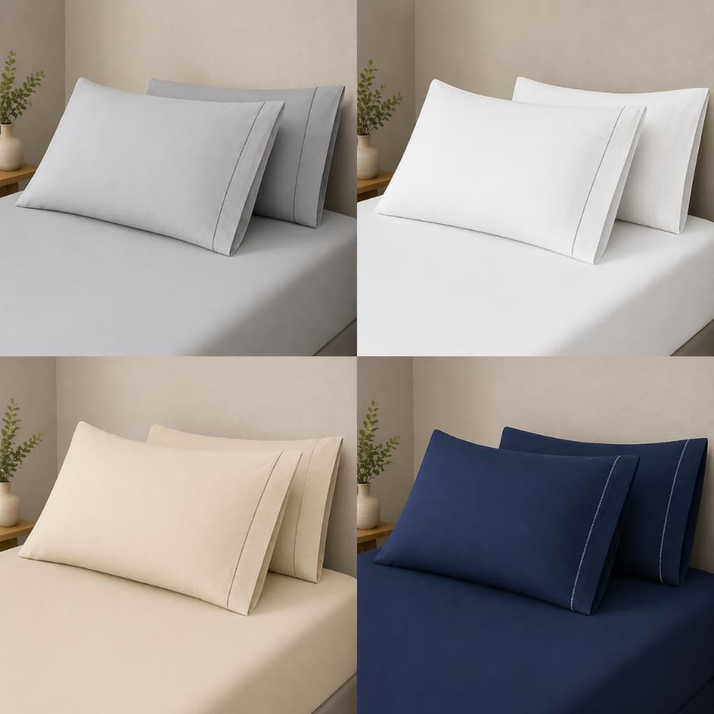 10 Fronhas Para Travesseiro Premium Micropercal 400 Fios – Toque Macio e Luxo para a Cama