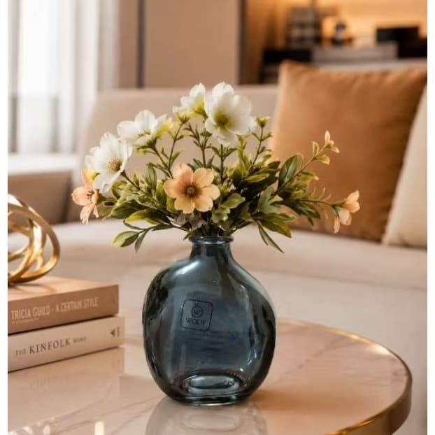 Mini Vaso Decorativo Vidro 10cm Moderno Elegante Sala Mesa Decoração
