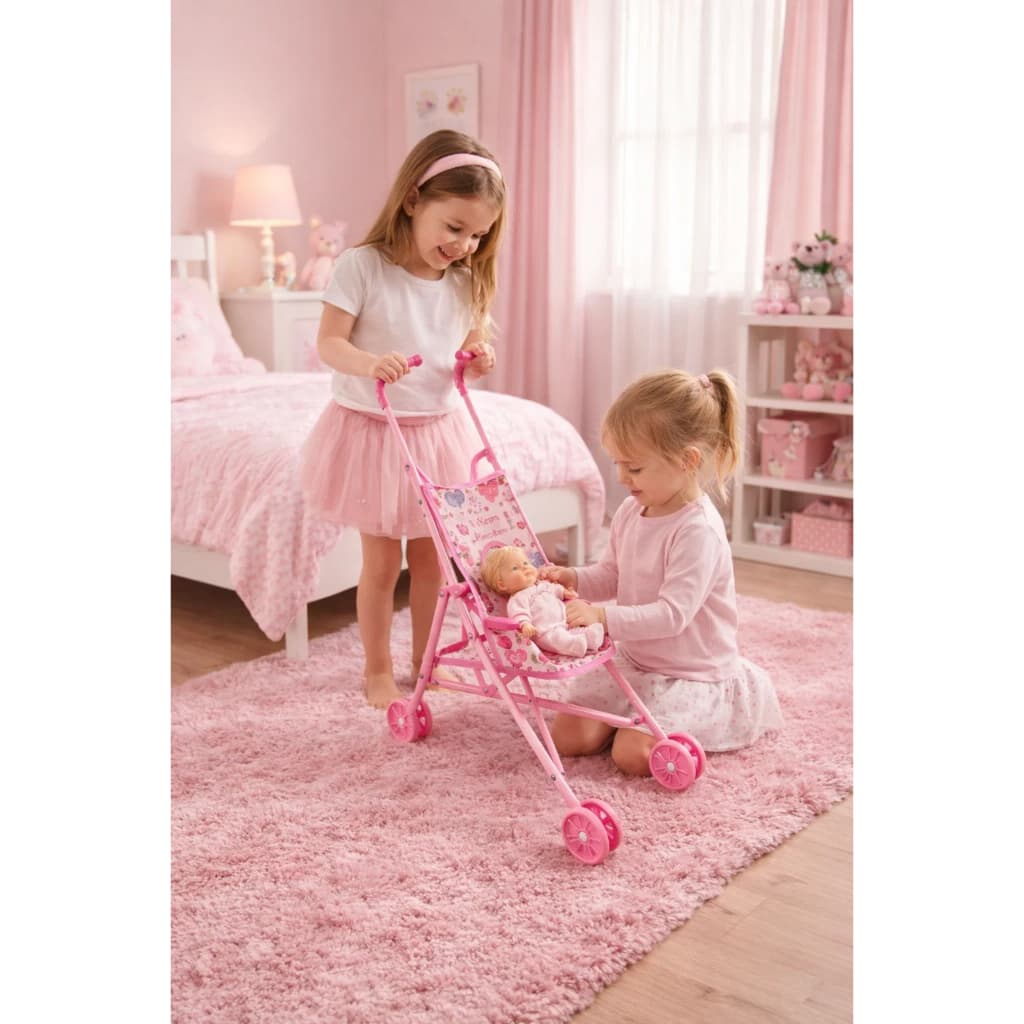Carrinho Boneca Infantil Dobrável Portátil Resistente Brinquedo Criança Diversão Oferta