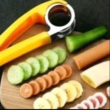 Cortador Fatiador De Banana Para Frutas Legumes Verduras Prático