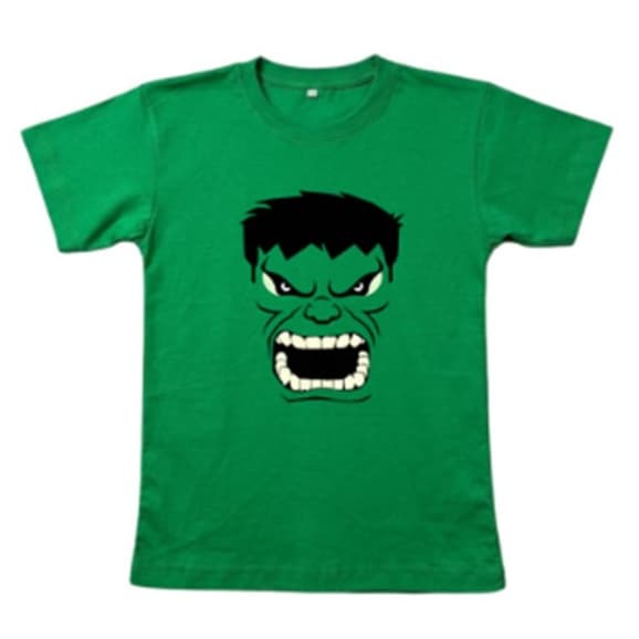 Camiseta Estampada Infantil Hulk Menino e Menina 100% Algodão Estampa Herói Unissex Verde Fantasia