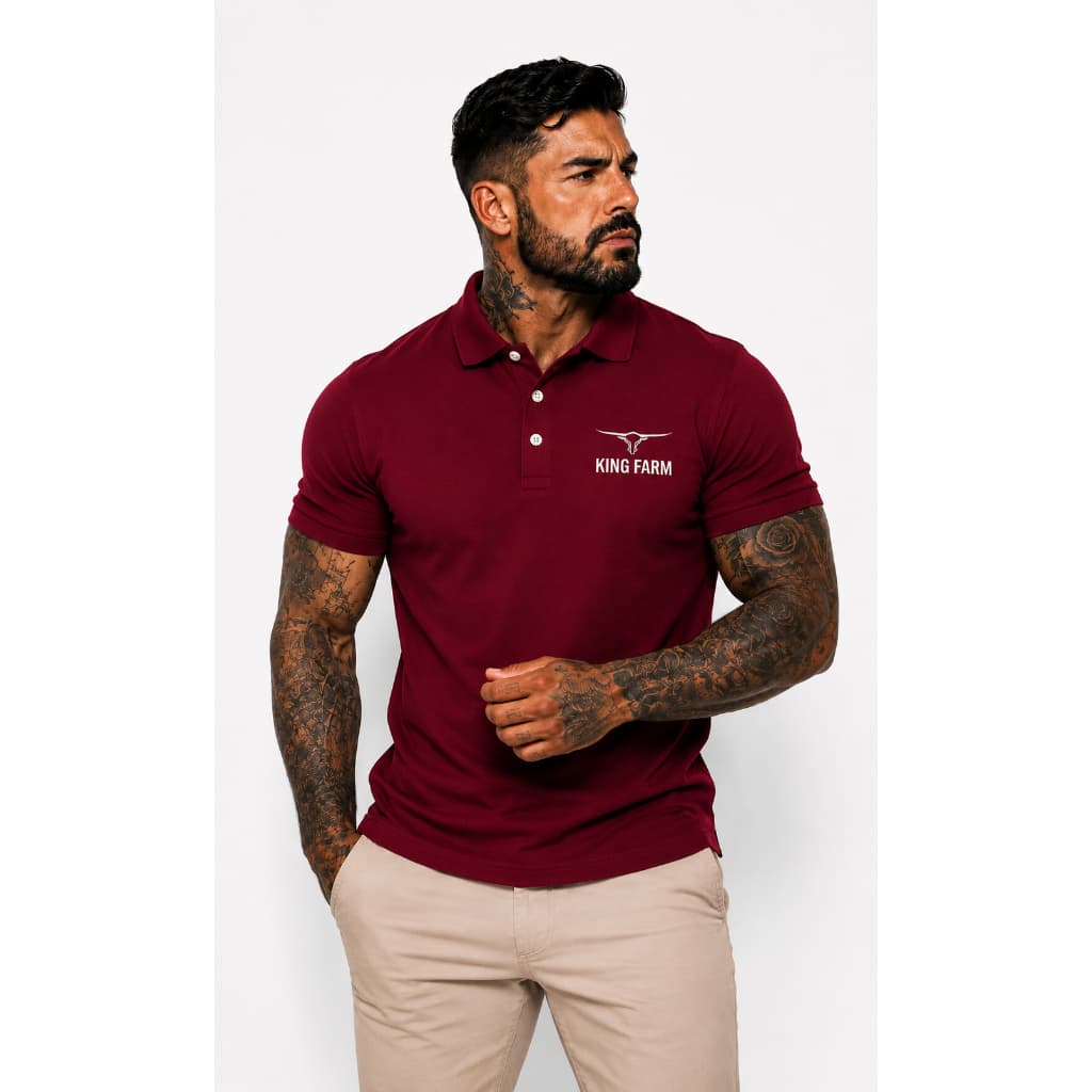 Camisa Polo king farm camiseta masculina peão country