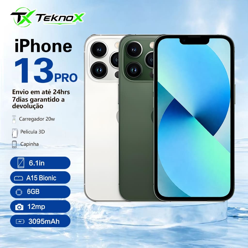iPhone 13 Pro 128GB ou 256GB Carregador