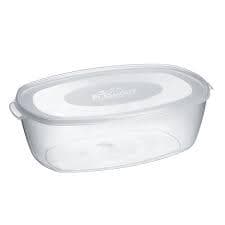 Pote Para Mantimentos Cozinha Oval Transparente 8Litros