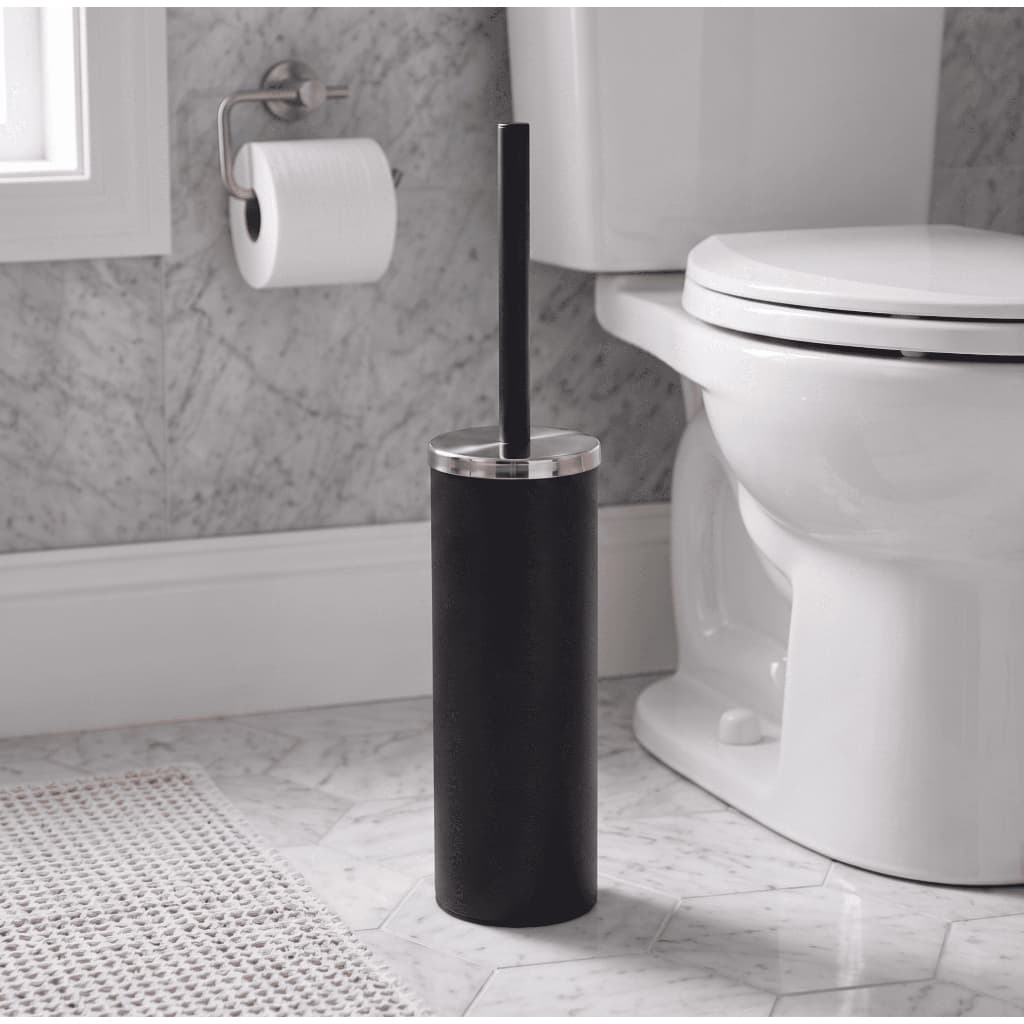 Escova Sanitária Vaso Com Tampa e Suporte Borracha Limpeza Banheiro