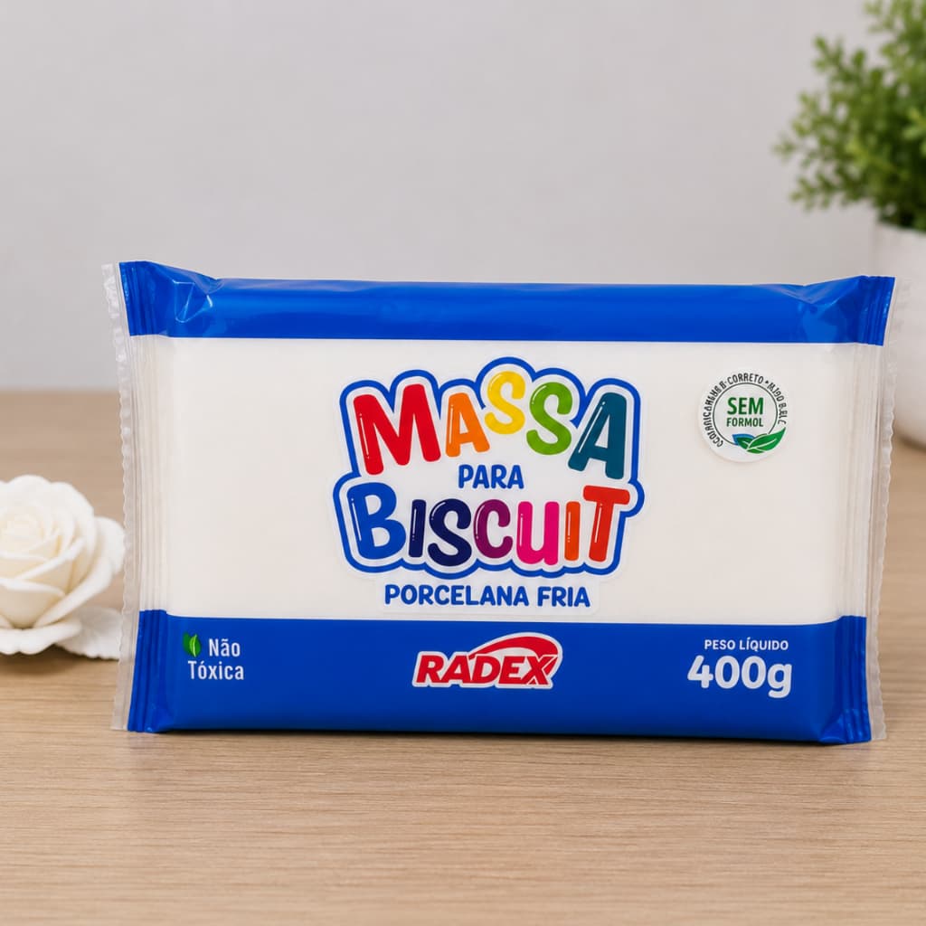 Massa P/ Biscuit Radex 400G Branca