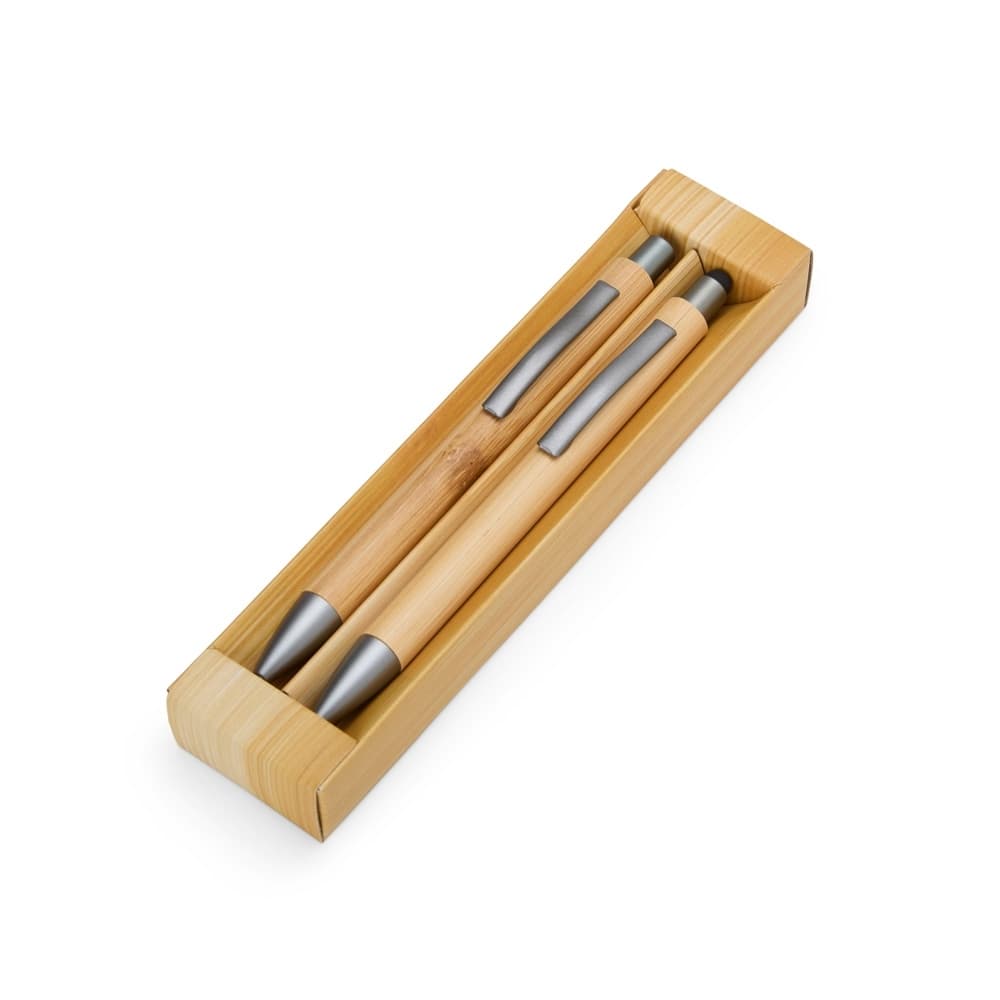 Kit Ecológico Caneta e Lapiseira Bambu gravado a laser