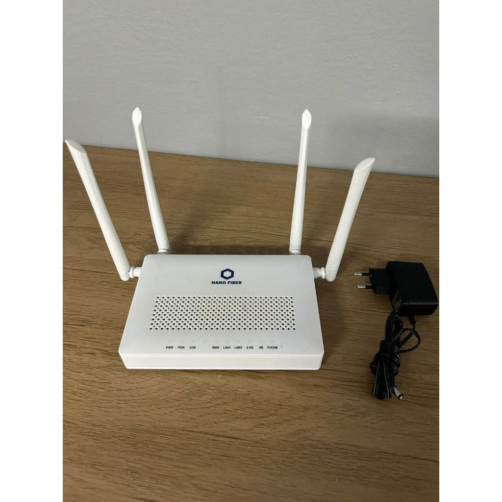 KIT 25 ONT XPON HG323DAC-A Nanofiber WiFi 5 Dual Band AC1200 2 Portas Gigabit 1 FXS Modems Roteador Fibra Óptica