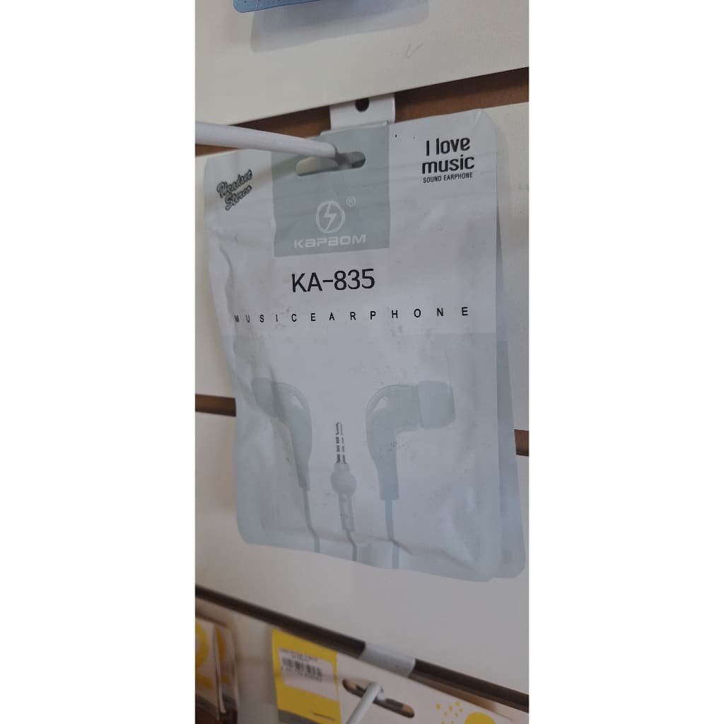 Fone de ouvido Kapbom Ka-835 Branco Resistente bem alto