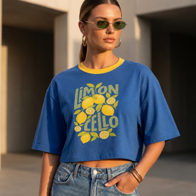 Blusa Cropped Feminina Estampas Brasil  Larguinho Oversized T-Shirt Básica Algodão Blusinha de academia