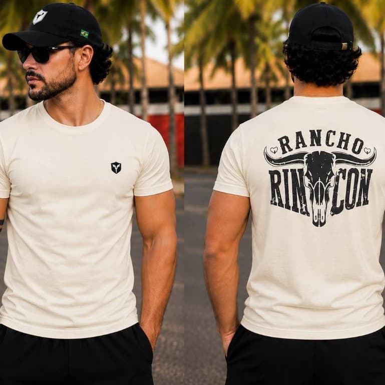 Camiseta Tropa Rincon Masculina Estampa DTF Premium 100% Algodão Country Rodeio Envio em 24 Horas