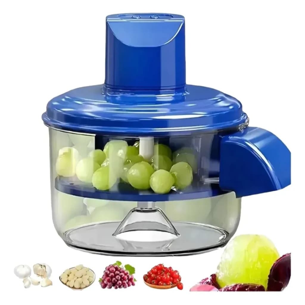 Descascador Triturador Elétrico Legume Fruta Alho Automático USB