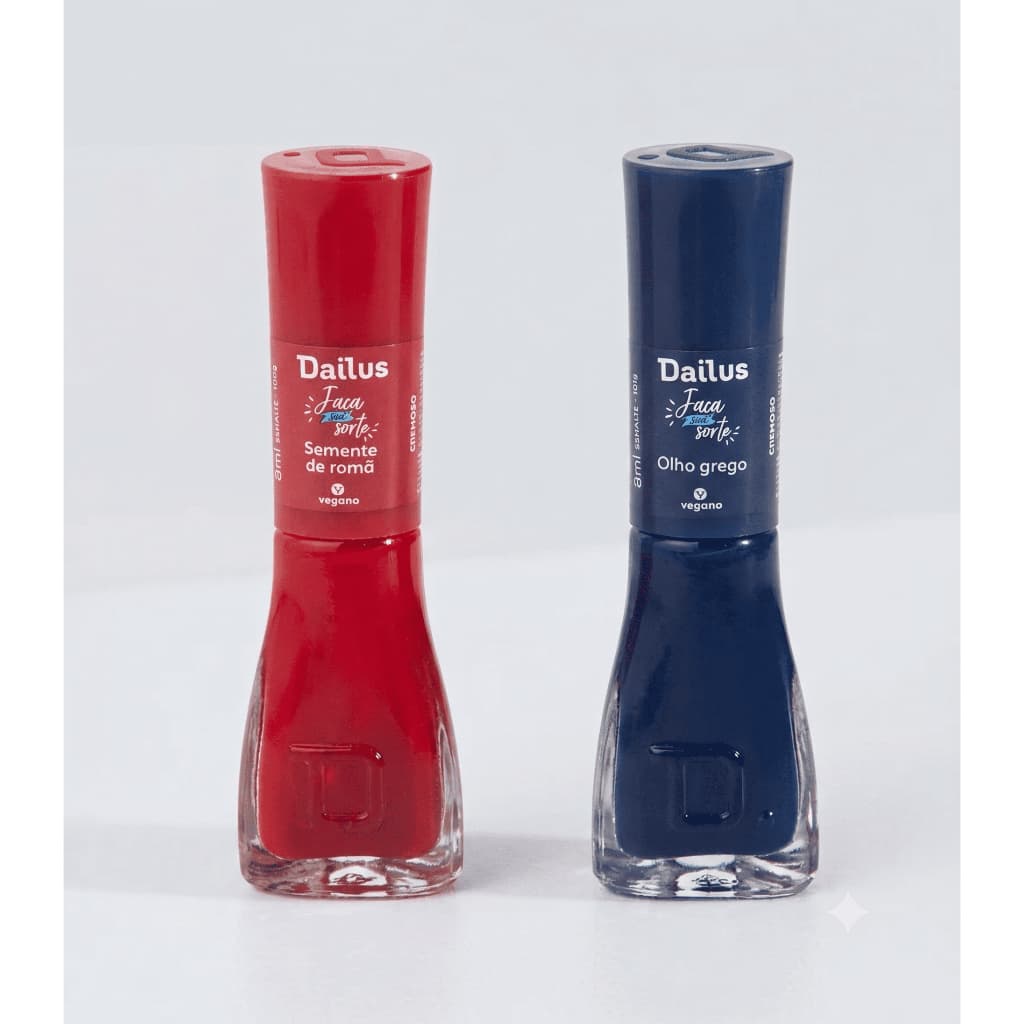 Kit Esmaltes Faça Sua Sorte Dailus: Cores Vibrantes para Atrair Boas Energias!