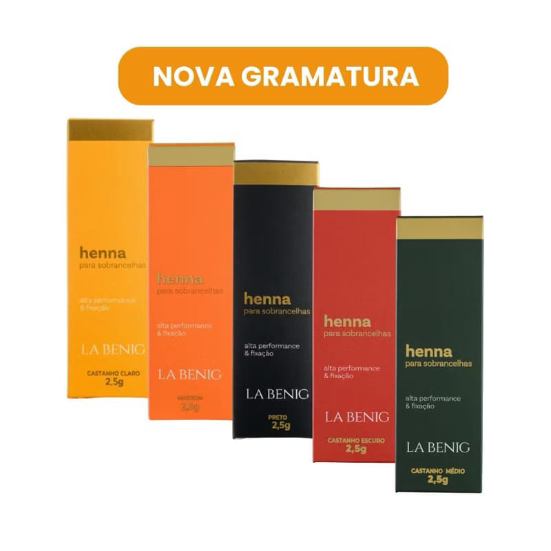 Henna Alta Fixação Profissional 2,5g La Benig