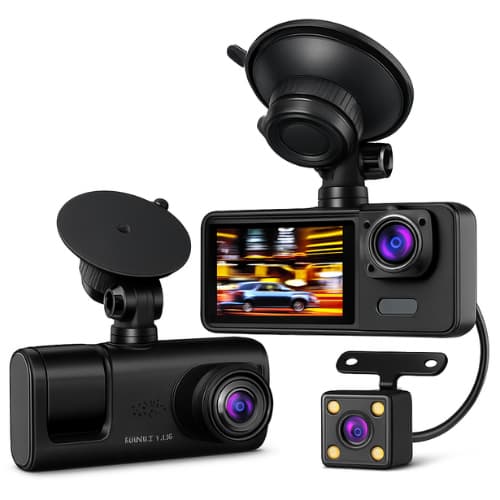 BlackBox Dvr Automotivo Câmera Frontal Interna Ré Grava Imagem E Som Com Wifi