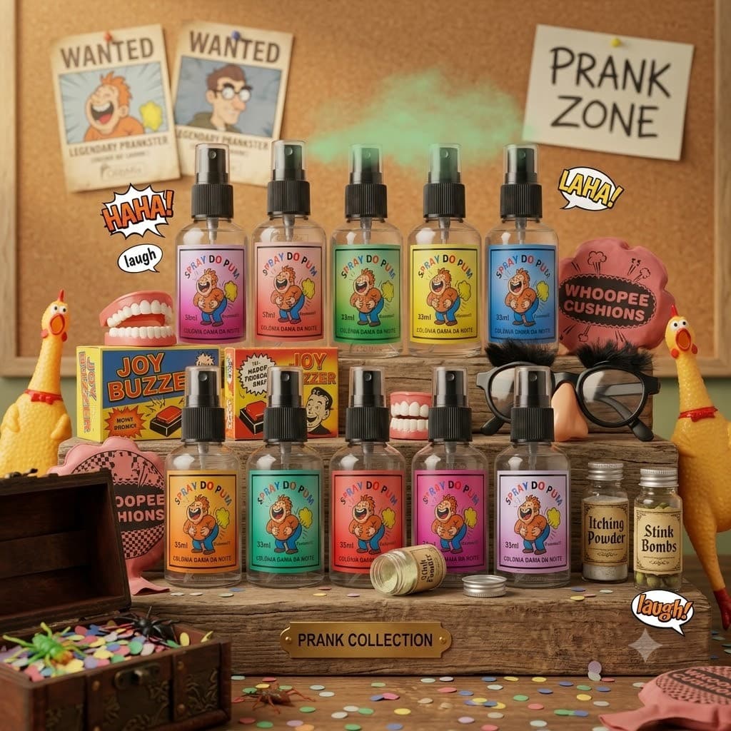 Kit 10 Spray Do Pum Pegadinha Peido Fedorento 33 Mls Atacado Revenda Envio Rápido