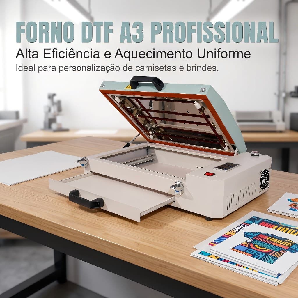 Forno DTF A3 Mecolour Curado De Pó Poliamida Hot Melt Transfer Camisetas 110V/220V