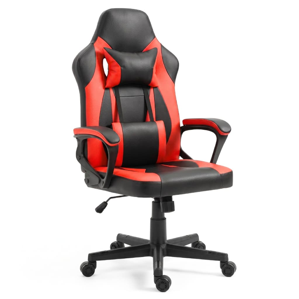 Cadeira Gamer Otello Preta e Vermelha - Ergonômica altura Ajustável