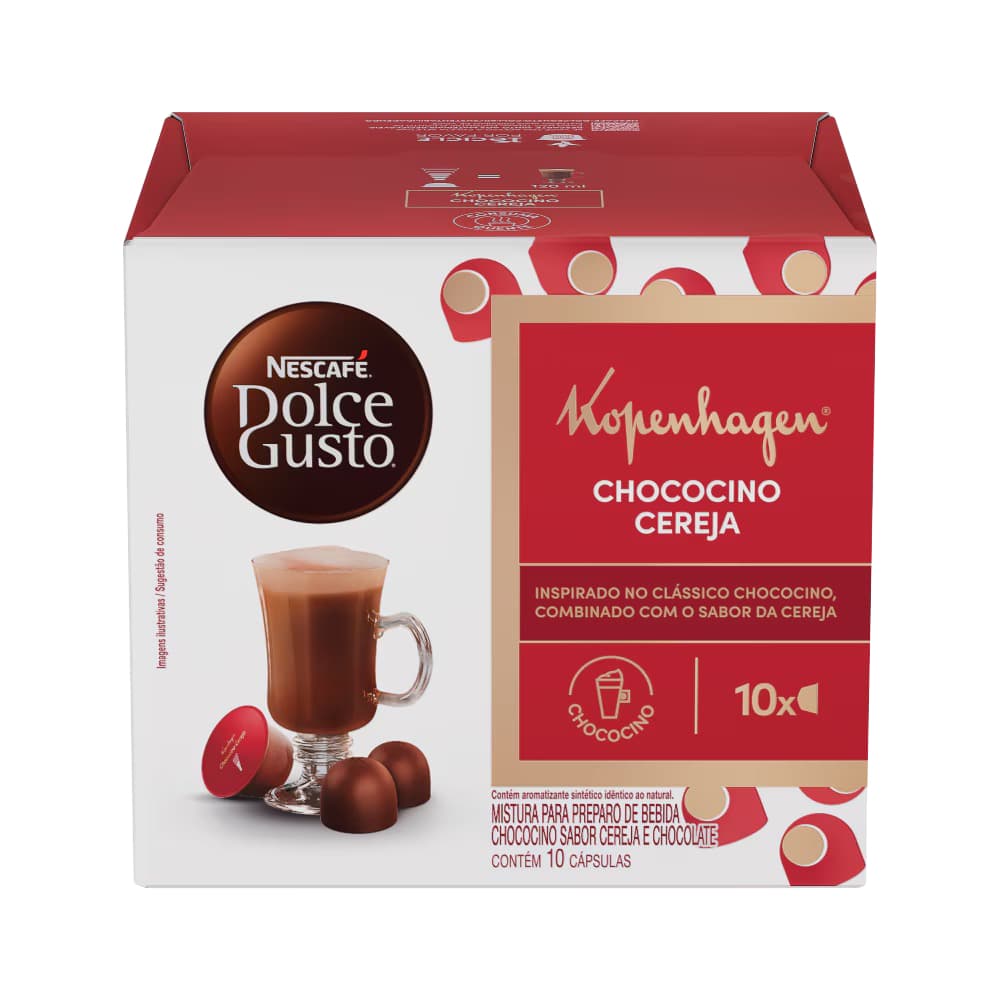 1 Caixa Kopenhagen Chococino Cereja - Nescafé Dolce Gusto